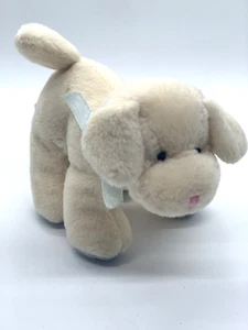 Juguete chirrido animal de peluche azul marfil de 4" Russ Baby mini cachorro perro - Imagen 1 de 8