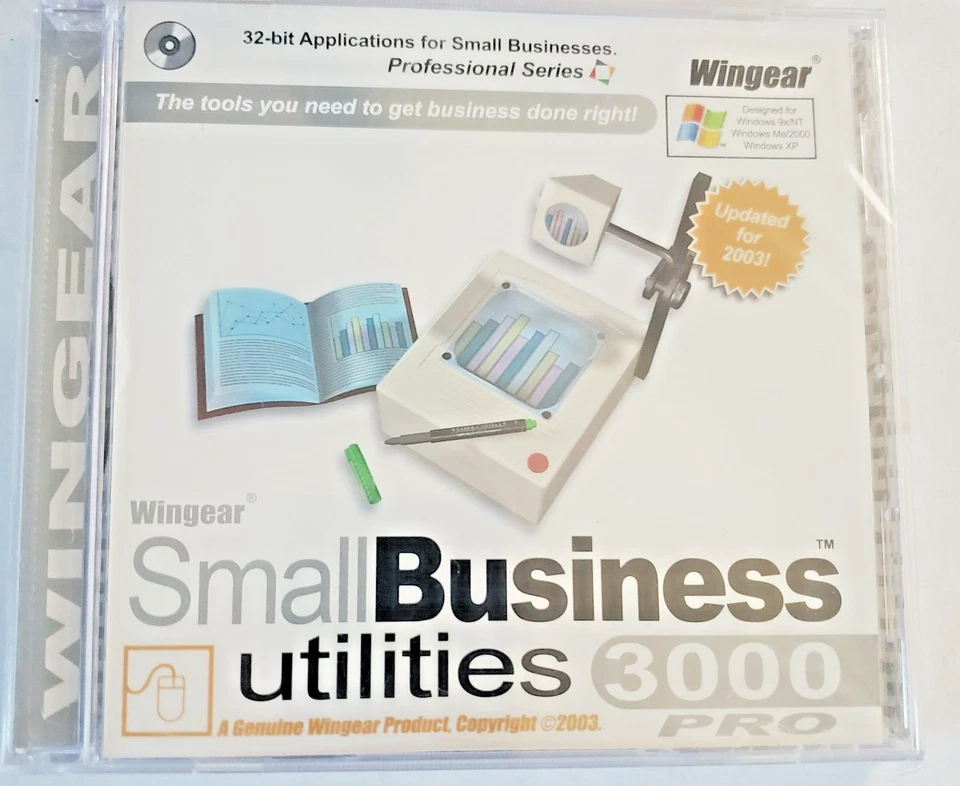 2003 CD Small Business 3000 Pro Wingear Software New in Package - Image 1 of 2