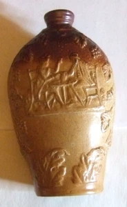 English Stoneware Flask Great Style 20th Century - Picture 1 of 13