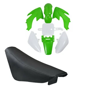 Green Plastic Fender Fairing Kit Seat For CRF50 XR50 110cc 125cc Dirt Pit Bike - Picture 1 of 7