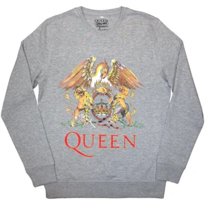 Queen - Classic Crest - Sudadera Gris Crew - Imagen 1 de 1