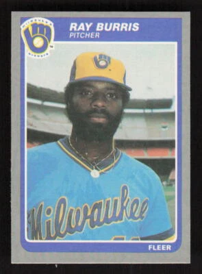 1985 Fleer Update #U-15 Ray Burris Milwaukee Brewers - Image 1 of 2