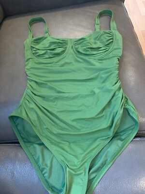 KATE SPADE Green Underwire swimsuit one piece Women's Size M NWT - Image 1 of 4