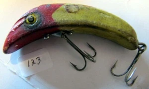 Esca da Pesca Vintage - South Bend Super Snooper 3" Rosso e Bianco - Foto 1 di 4
