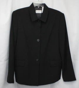 Chaqueta Blazer Villager Carrera Essentials Sin Temporada Poliéster Negra Nueva Con Etiquetas 12 - Imagen 1 de 3