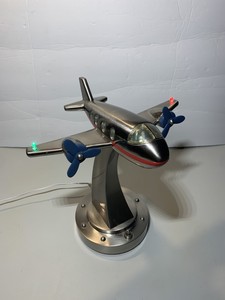 pottery barn airplane lamp