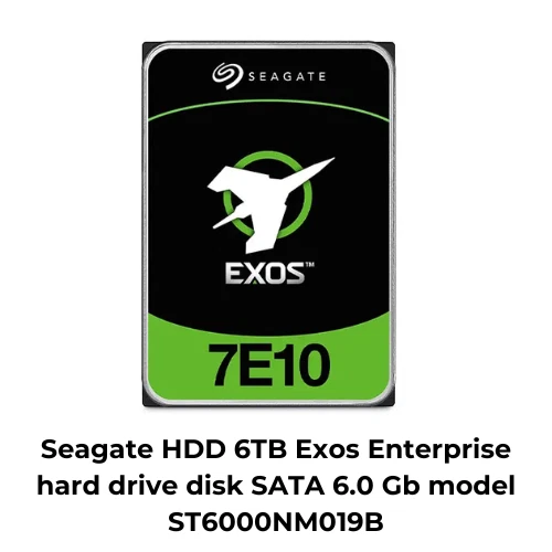 Seagate HDD 6TB Exos Enterprise hard drive disk SATA 6.0 Gb model ST6000NM019B - Image 1 of 1