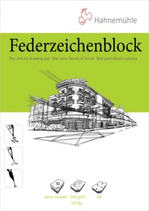 Hahnemühle Federzeichenblock 250g/m², 10 Blatt, verschiedene Größen - Bild 1 von 6