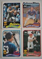1989 Topps Baseball Rookie Cup & Future Stars lot, 4 cards