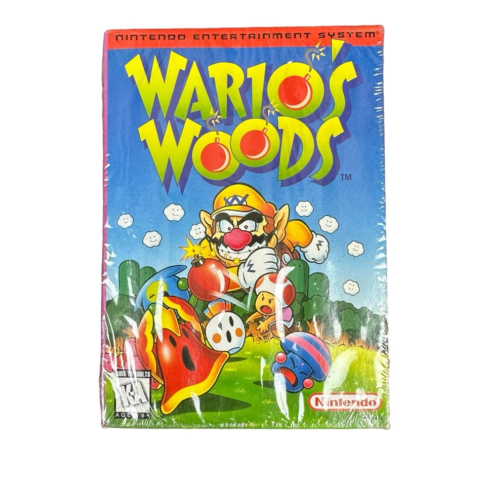 Wario's Woods (Nintendo NES, 1994) NEW SEALED READ* - Image 1 of 4