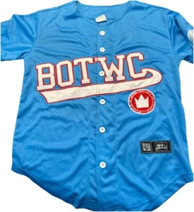 BOTWC We Can besticktes blaues Baseball-Trikot Jugend Large neu ohne Etikett - Bild 1 von 4