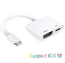 HDMI Adaptador Para Iphone 6 Plus 7 8 X IPad IPod Cable A Tv 1080P De Celular US