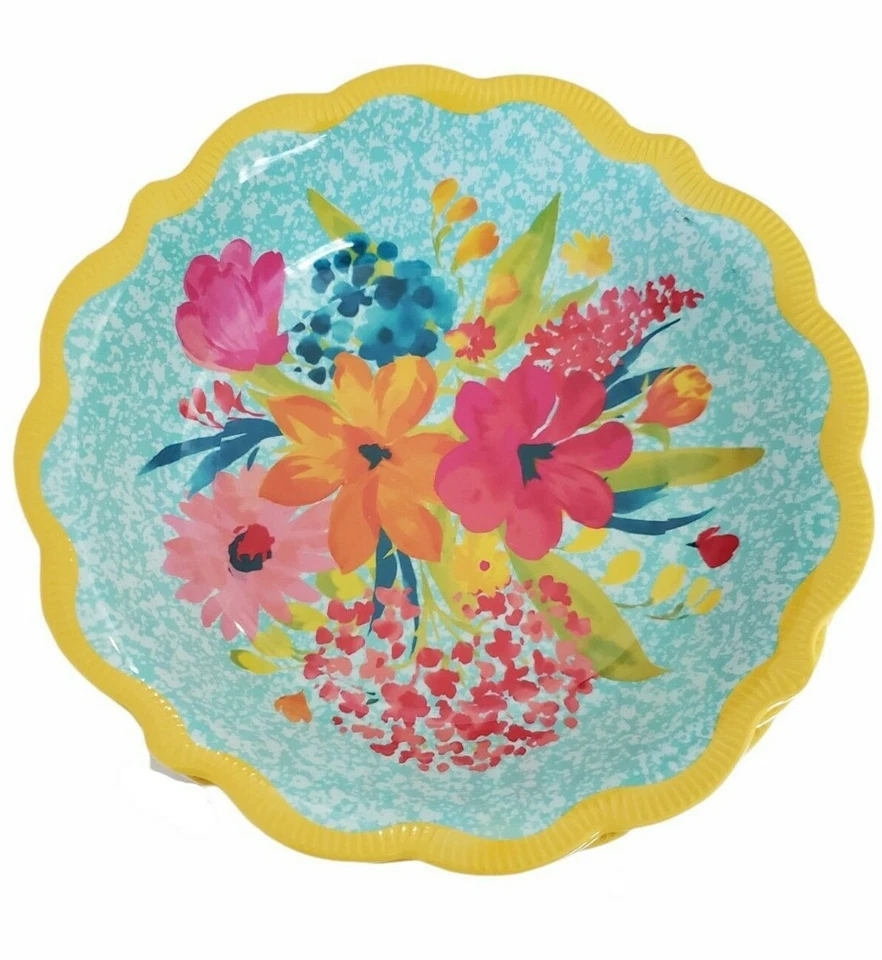 Set of 2 The Pioneer Woman Sunny Days Yellow Melamine 44oz Serving Bowl