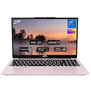 15.6 FHD Laptop 8GB RAM 256GB SSD Intel Pentium Quad-Core N100 3.4GHz Win 11 - Picture 1 of 10