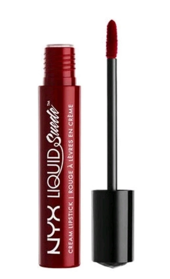 NYX Professional Makeup Liquid Suede Cream Lipstick Cherry Skies 🍒 Deep Red - Image 1 of 1