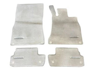 Mercedes S CL class W217 Genuine AMG White Velour Floor Mats SET RHD - Foto 1 di 15