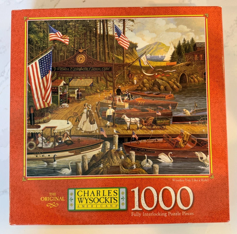 MB Charles Wysocki's Americana Madera ¿Te gusta un paseo? Puzzle 1000 piezas Foto 1 de 1
