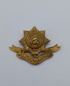Approx. WWI Worcestershire Regiment Sweetheart Brooch Converted From Cap Badge - Picture 1 of 6