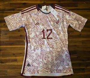 Mexico Away 2022 Heat.Rdy Jersey Adidas White #12 Grunig Size Small - Picture 1 of 9