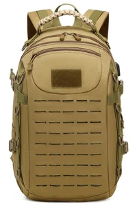 Heavy duty zipper military backpack Outdoor Tactical Backpack，Nylon canvas Kn... - Picture 1 of 9
