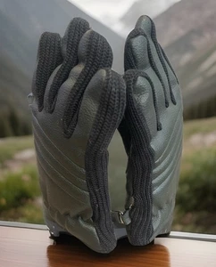 New Women Black Leather Kadoya Clubman gloves One Size - Picture 1 of 7