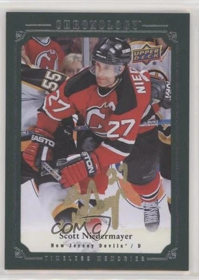 2018-19 Chronology Canvas Timeless Memories Green /10 Scott Niedermayer Auto HOF - Image 1 of 2