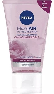 NIVEA MICELLAIR GEL LIMPIADOR AGUA DE ROSAS/ROSE WATER FACE WASH/ 150ML/5OZ 🌹 - Picture 1 of 3