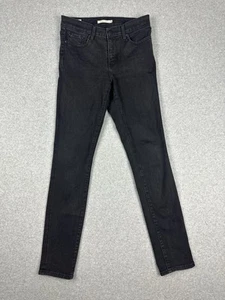 Levi's Premium 311 Shaping Skinny Women's Jeans Size 28 W30" L31" Black Stretch - Foto 1 di 14