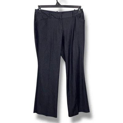 Pantalones de vestir Petite 8 Worthington azul oscuro pantalones elásticos corte bota clásico Foto 1 de 4