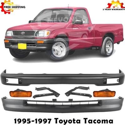 Front Bumper Paintable Steel & Lower Valance Kit For 1995-1997 Toyota Tacoma - Imagem 1 de 4