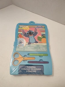 Disney STITCH Mini Attività Arte Cavalletto SET Adesivi Pastelli Forbici Attività Pad - Foto 1 di 11