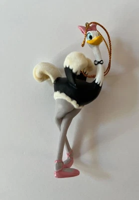 2002 Disney Fantasia Madame Upanova Ostrich Prima Ballerina Christmas Ornament - Image 1 of 4