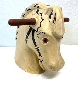 Vitg plástico soplado molde mecedor hobby cabeza de caballo juguete occidental años 50 1960? equino - Imagen 1 de 14