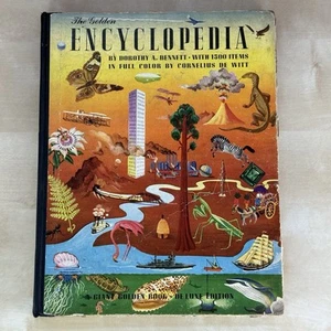 The Golden Encyclopedia by Dorothy A Bennett 1946 Giant Golden Book Deluxe 2nd - Picture 1 of 19