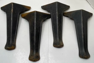 Antique Cast Iron Stove Legs Feet 101925 Set of 4 - Picture 1 of 11