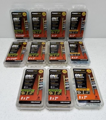 Lote de tornillos de construcción multimateriales Power Pro ONE 8x2,5 y 8x2 Foto 1 de 4