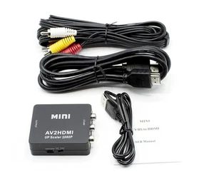 Kit Convertidor RCA a HDMI - Convertidor de CARACTERÍSTICAS - HDMI y Cables Compuestos - Negro - Imagen 1 de 6