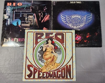 REO Speedwagon: 3 LP Lot, T.W.O., This Time We Mean It, Hi Infidelity, VG/VG- r - Image 1 of 4
