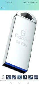 USB Stick 3.0-982GB, CooBo USB Flash Drive, Waterproof Memory Stick USB Drive...