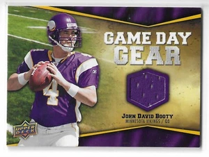 2009 UPPER DECK JOHN DAVID BOOTY GAME DAY GEAR EVENT-WORN JERSEY #NFL-BO VIKINGS - Picture 1 of 2