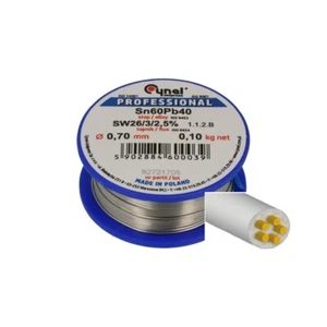 Lötzinn Lötdraht mit Flussmittel 100g Bindemittel 0,7mm - Bild 1 von 1