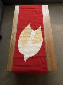 Vintage Church Wall Banner Woven Holy Spirit Dove Pentacost Baptism 17x55 Hangin - Imagen 1 de 5