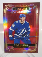 2022-23 UD STATURE RED FOIL COLE KOEPKE RC #42/75