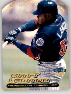 2000 Fleer Ultra Gold Medallion Die Cut Matt Lawton Foil Refractor Twins #37 - Picture 1 of 2