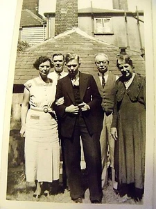 Vintage RPPC Young College Man Parents and Grandparents 3 Generations Photo VG - Picture 1 of 3