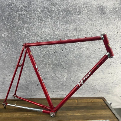 Vintage Rossin Record Frame Set 58 cm Columbus Campagnolo Italy Steel Dent - Image 1 of 4