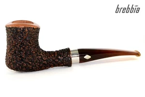 BREBBIA Naif 7013 Rustica Marrone | Fait Main En Italie | Pfeife 9mm Filter - Imagen 1 de 3