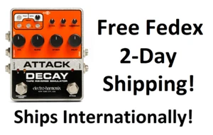 New Electro-Harmonix EHX Attack Decay Tape Reverse Simulator Guitar Pedal - Picture 1 of 9