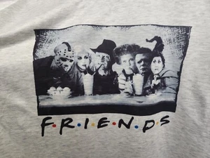 Hocus Pocus Freddy Jason Myers “Friends” Grey Short Sleeve Shirt Size XL Unisex - Picture 1 of 6