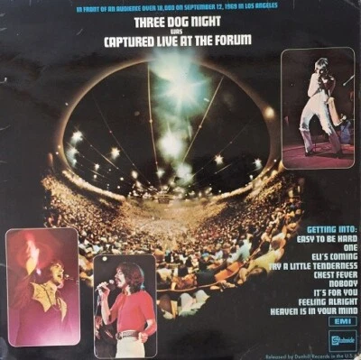 THREE DOG NIGHT Captured Live At The Forum Vinyl Record Album LP Stateside 1970 - Image 1 of 4